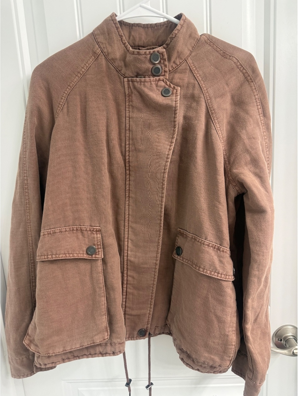 Free People Utility Jacket - cotton/linen blend - Picture 2 of 6